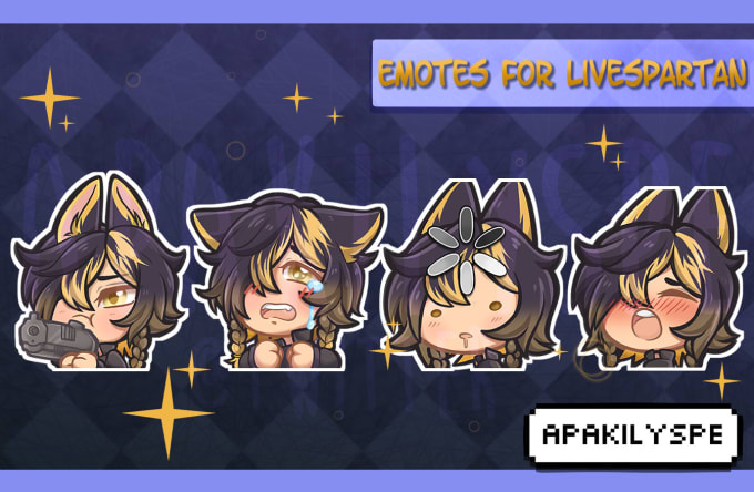 Gig Preview - Draw chibi emotes in my style for twitch and discord