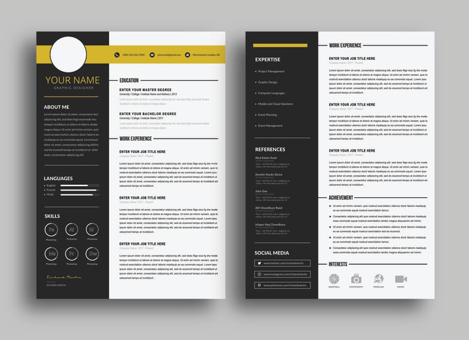 Gig Preview - Make professional CV and resume design for you