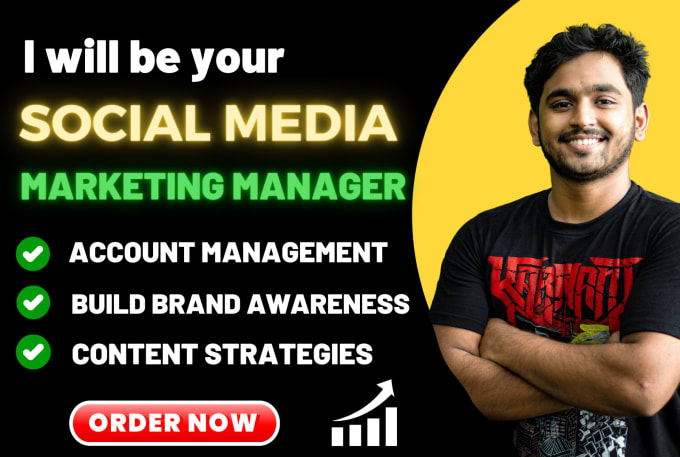 Gig Preview - Be your social media marketing manager to increase exposure