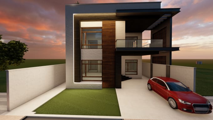 Gig Preview - Create 3d model and render exterior, interior, 3d floor plan