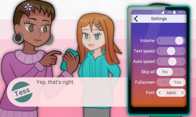 Gig Preview - Code your visual novel plus custom gui and features