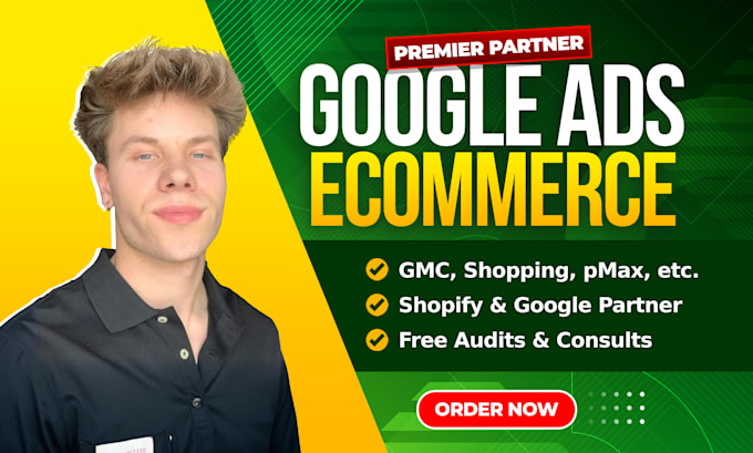 Gig Preview - Setup google shopping ads for ecommerce