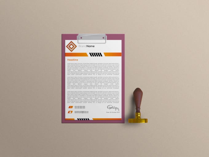 Gig Preview - Design professional letterhead and stationery in word format