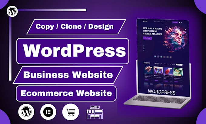 Gig Preview - Copy clone website landing page design redesign fix wordpress elementor website