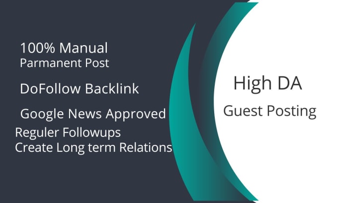 Gig Preview - Do tech guest post, high da guest post, authority backlinks, dofollow guest post