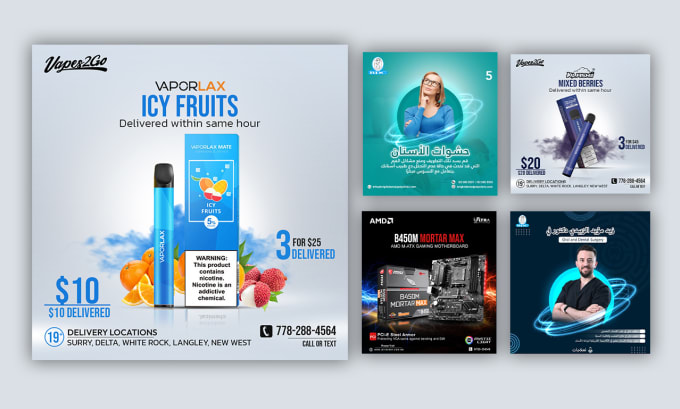 Gig Preview - Design dental , product flyer , poster, social media post