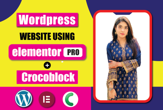 Gig Preview - Design or redesign wordpress website with elementor pro and crocoblock