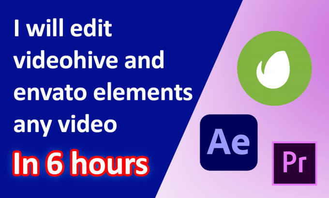 Gig Preview - Edit videohive and envato elements any video in 6 hours