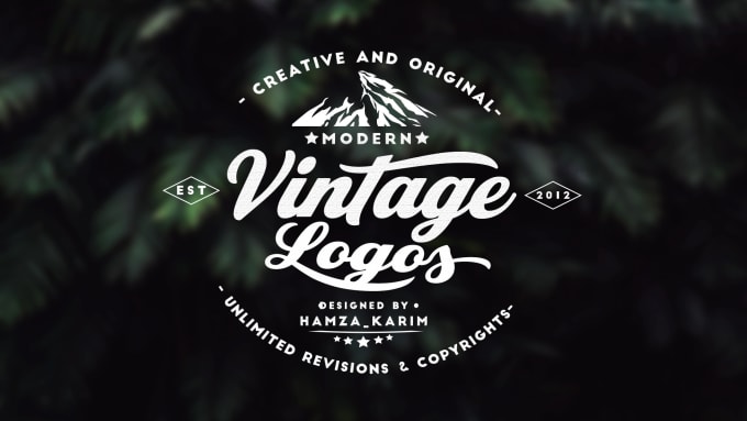 Gig Preview - Design a cool hand drawn custom vintage retro or hipster logo for your brand