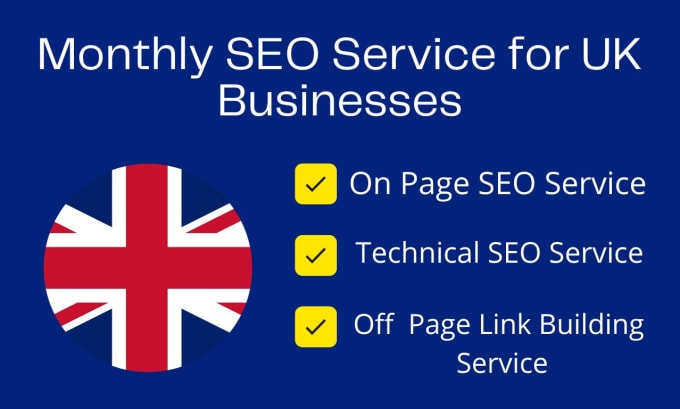 Gig Preview - Do monthly SEO service for UK businesses