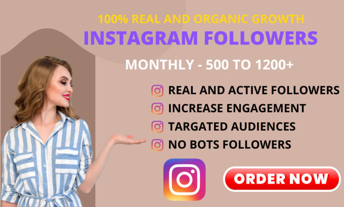 Gig Preview - Do fast instagram organic growth to increase followers