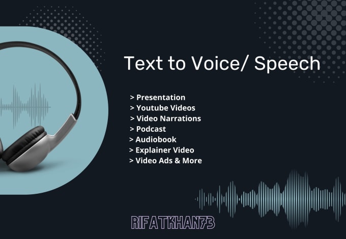 Gig Preview - Create amazing real human ai voiceover text to speech