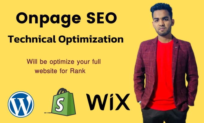 Gig Preview - Do onpage SEO and technical optimization for wordpress, wix, shopify