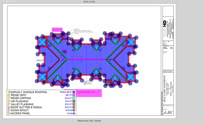 Gig Preview - Do roof estimate and material takeoff as quantity surveyor