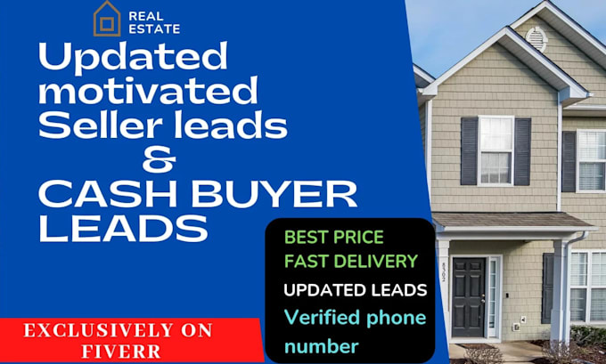 Gig Preview - Do active cash buyers list,real estate motivated seller leads with skip tracing