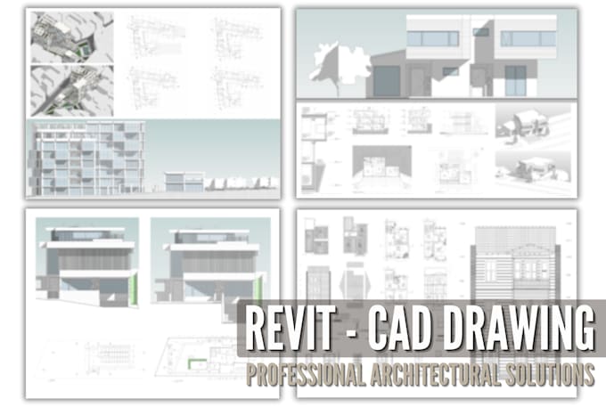 Gig Preview - Provide architectural blueprints and drafts in cad and revit