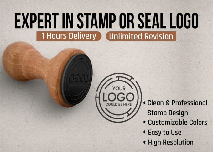 Gig Preview - Design luxury stamp, seal, badge, monogram and round logo