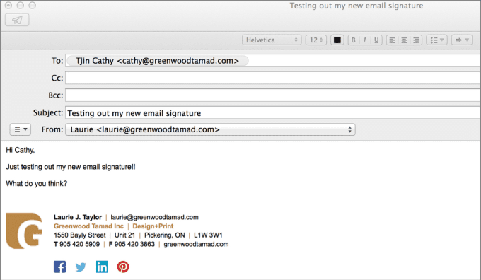 Gig Preview - Create a professional HTML signature for your email