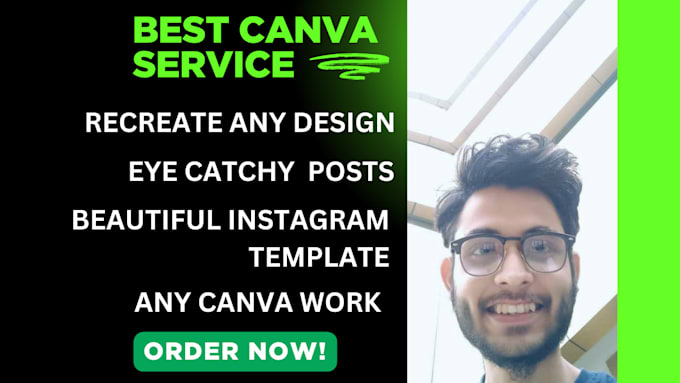 Gig Preview - Create beautiful designs on canva