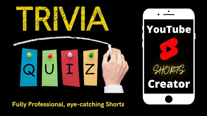 Gig Preview - Create quiz, trivia questions youtube shorts videos