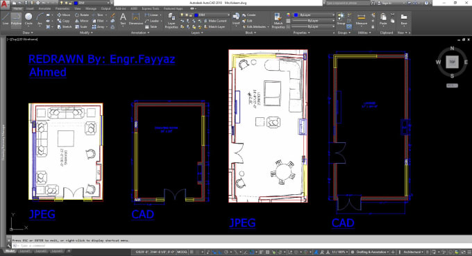 Gig Preview - Convert pdf to dwg , image to dwg , had sketch to dwg