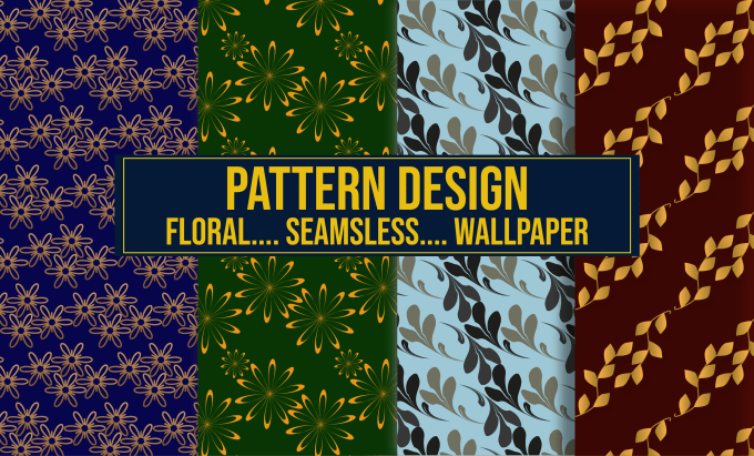 Gig Preview - Make pattern design seamless floral  background texture