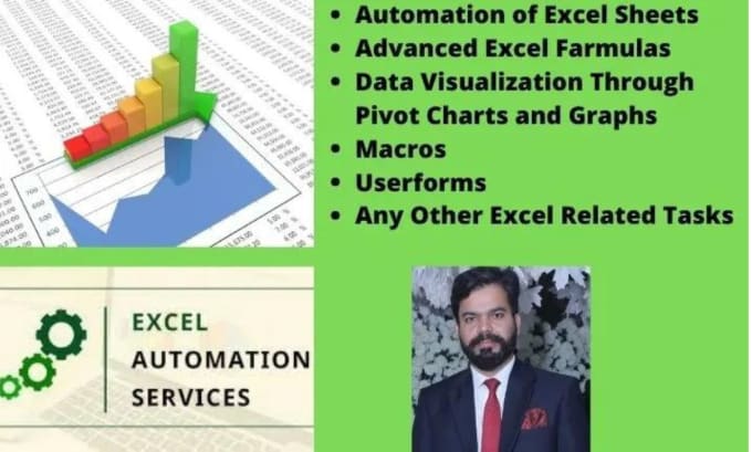 Gig Preview - Automate excel sheets prepare pivot table pivot charts and dashboard