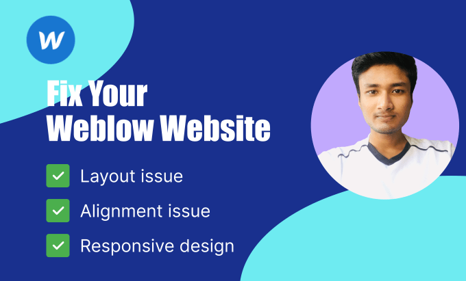 Gig Preview - Fix, redesign or optimize your webflow website issues