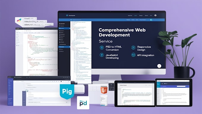 Gig Preview - Be your professional front end and full stack web developer, PSD to HTML