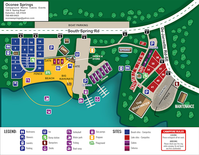 Gig Preview - Render rv park, campground map, site plan, or vector map