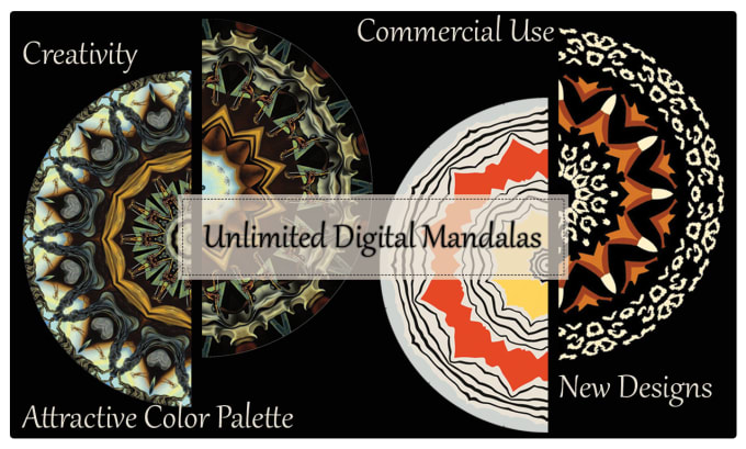 Gig Preview - Design digital mandalas in just 3 hours