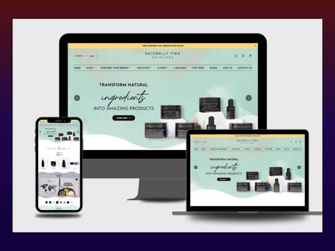 Gig Preview - Design and develop strategic and responsive shopify website, shopify store