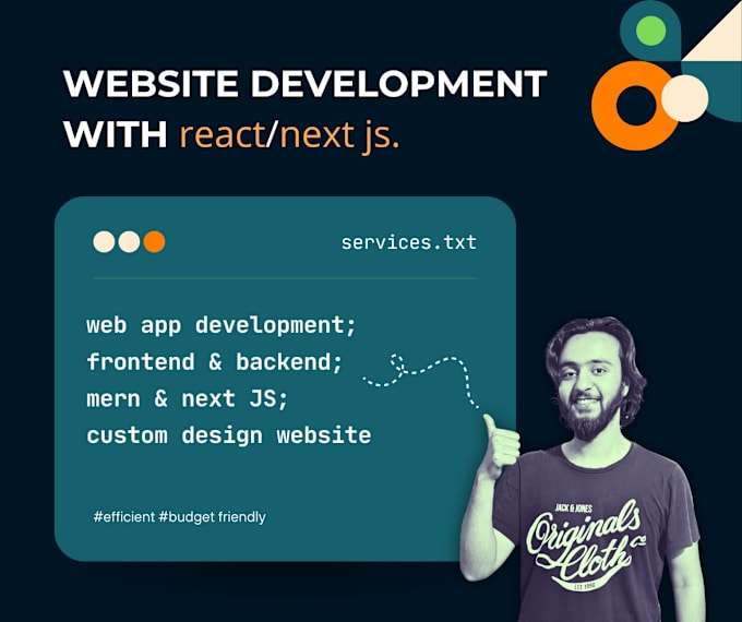 Gig Preview - Build a static website, PSD to HTML, react js or next js and portfolio website