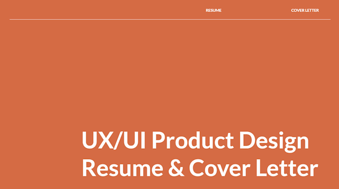 Gig Preview - Help you get the UX UI design job through expert resume, CV and linkedin writing