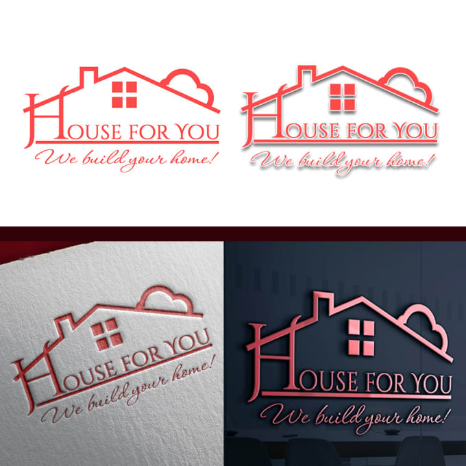 Gig Preview - Create a logo house design, builder, finishing renovation