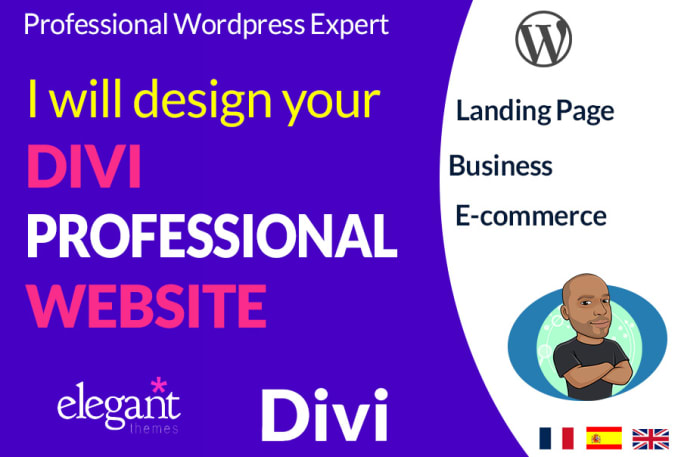 Bestseller - design a professionnal wordpress website using divi builder