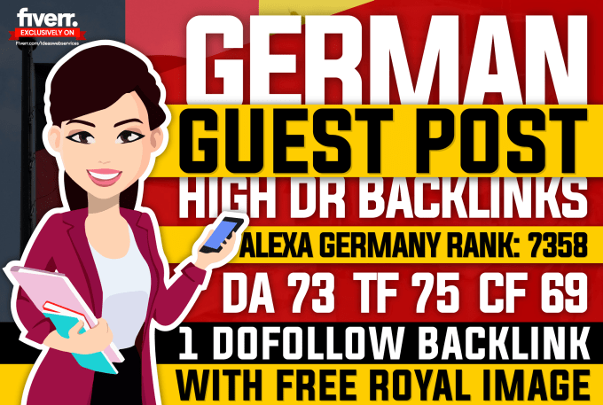 Gig Preview - Do premium guest post on high da 70 plus german blog