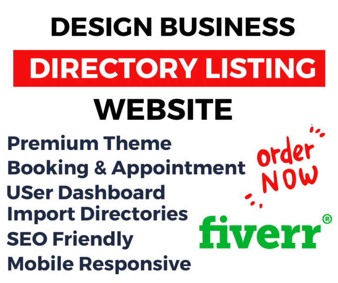 Gig Preview - Design business listing directory wordpress websites