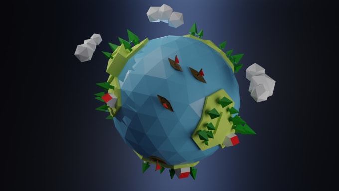 Gig Preview - Create low poly 3d assets and animation for games or web in blender