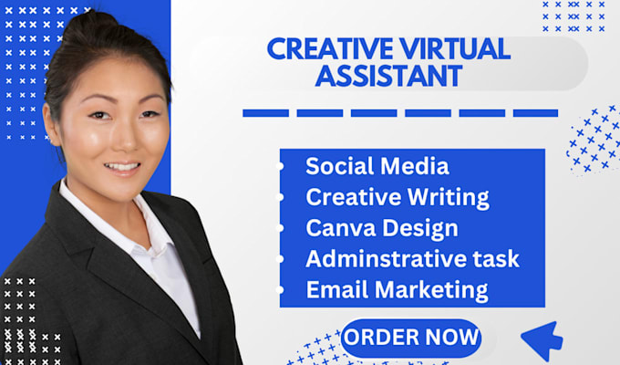 Gig Preview - Be executive virtual assistant creative virtual personal assistant social media