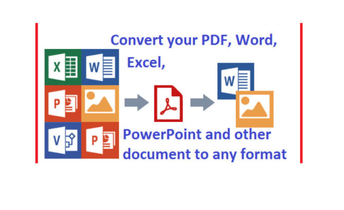 Gig Preview - Change PDF file to word, excel and power point  and also images to PDF