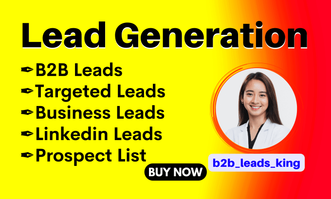 Gig Preview - Do b2b lead generation, linkedin leads, targeted leads and prospect list