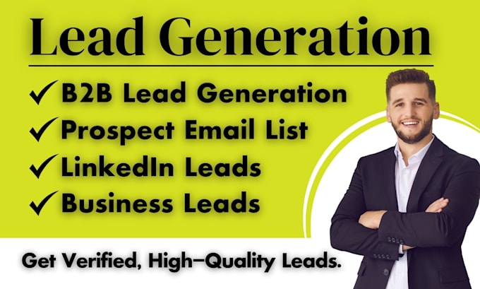 Gig Preview - Provide targeted b2b lead generation, linkedin leads, and business leads