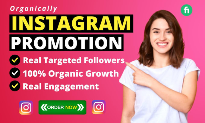 Gig Preview - Do super fast instagram organic growth, promotion, and marketing