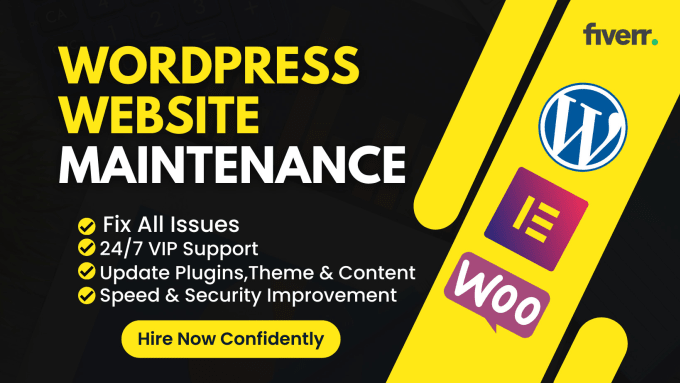 Gig Preview - Do monthly wordpress website maintenance, support or help