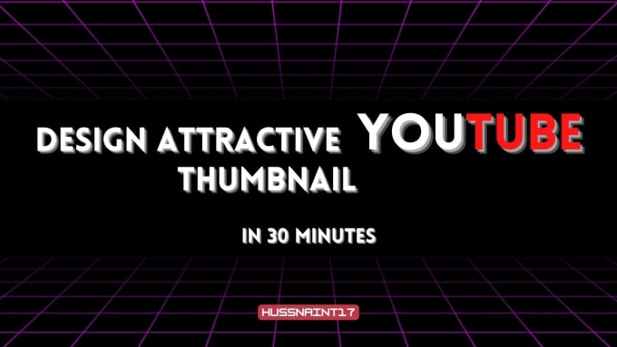 Gig Preview - Do create your attractive youtube thumbnail