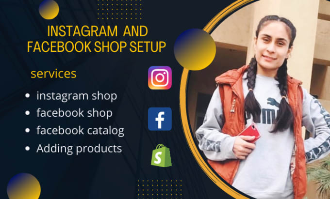 Gig Preview - Setup instagram shop, facebook shop and product tagging