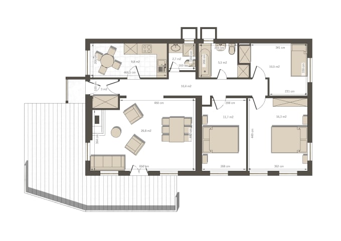 Gig Preview - Make vector 2d floorplan for marketing from your drawings