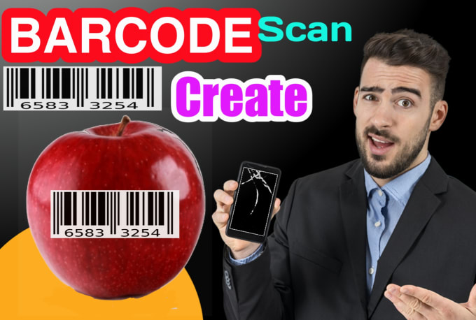 Gig Preview - Generate barcode qr code  product label sticker