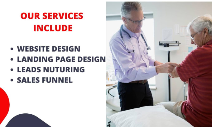 Gig Preview - Design medicare website, medicare landing page, generate leads via sales funnel